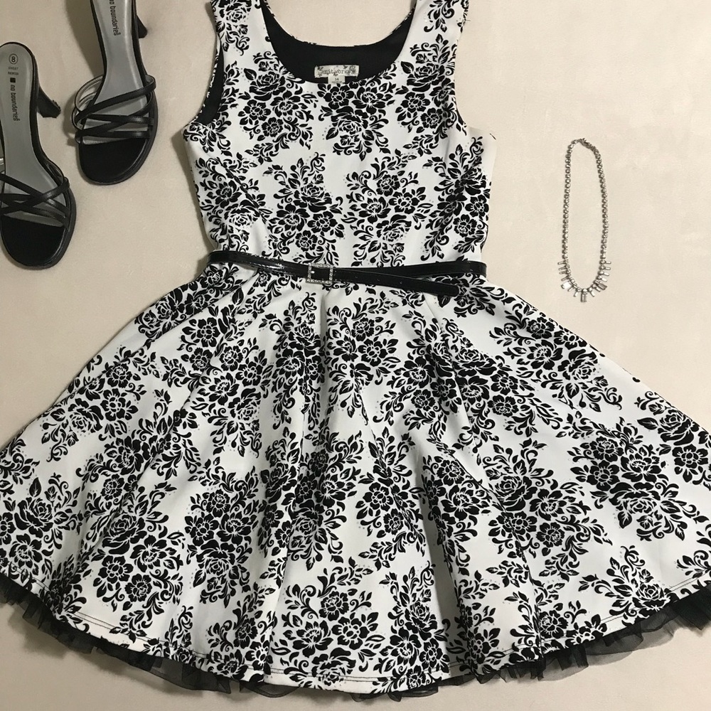 Knitworks floral party dress